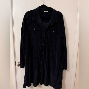 American Eagle Outfitters Navy Corduroy Dress